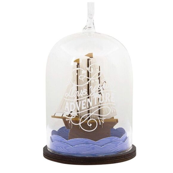 Hallmark - Live Your Adventure - Sailing Ship Signature Ornament NEW - Picture 1 of 4